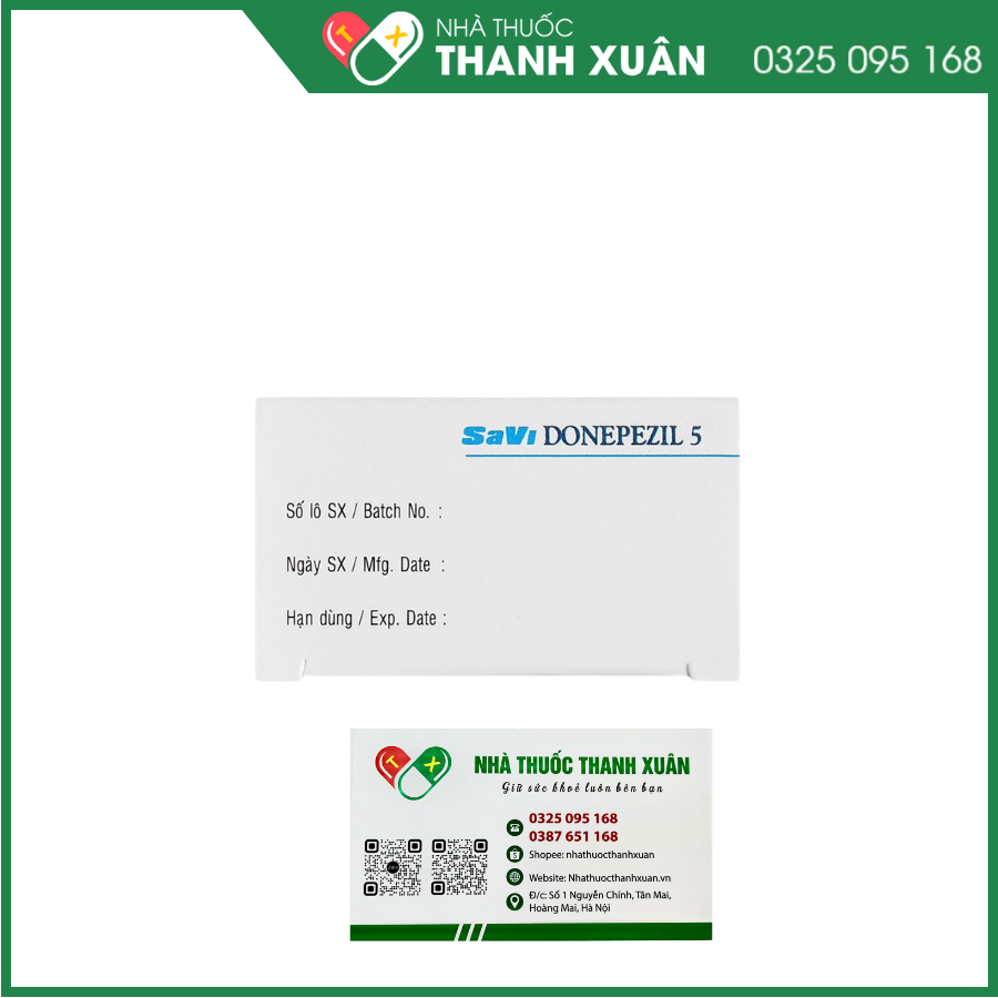 Savi Donepezil 5 điều trị triệu chứng sa sút trí tuệ